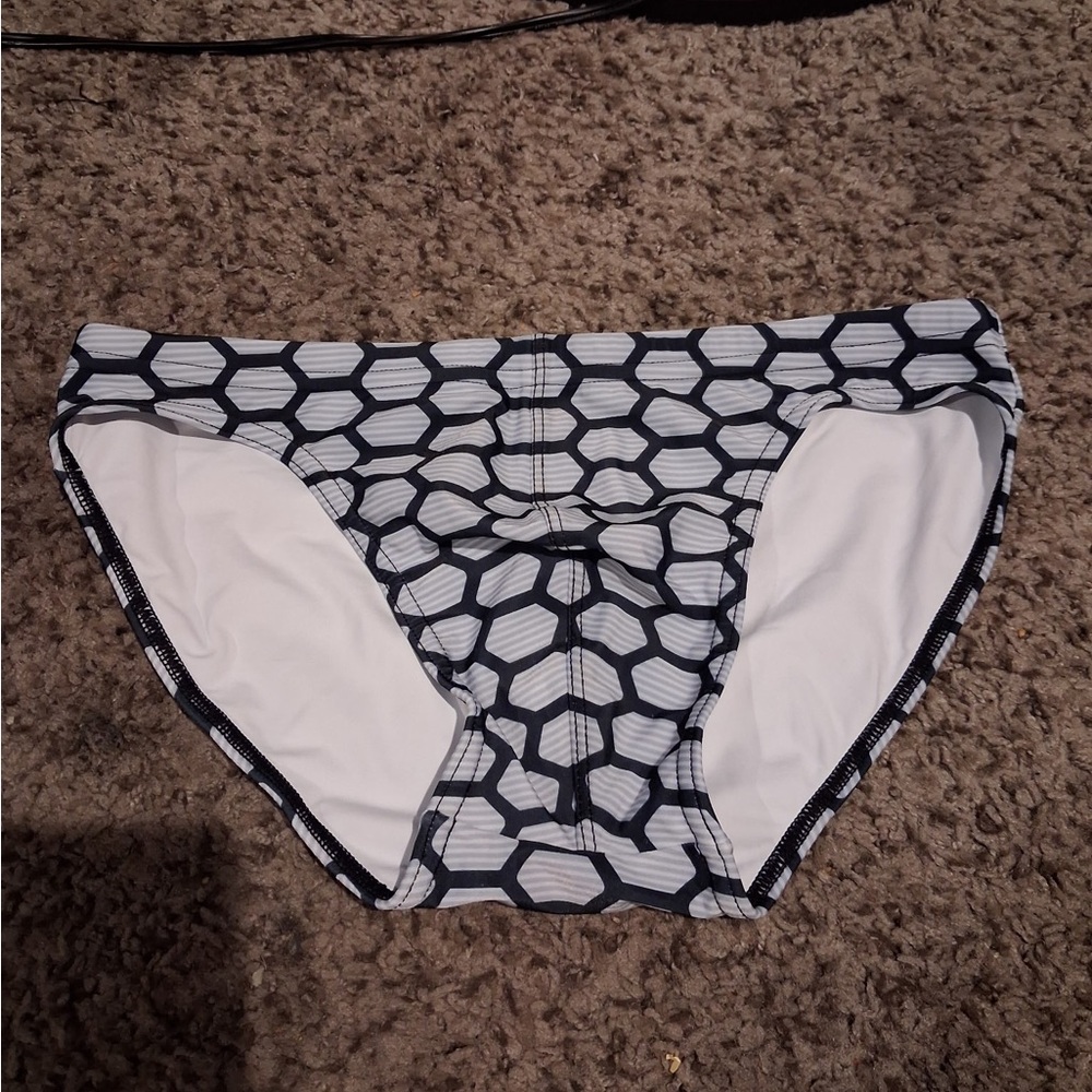 Aronik Men’s Swim Briefs- Black & Grayish White